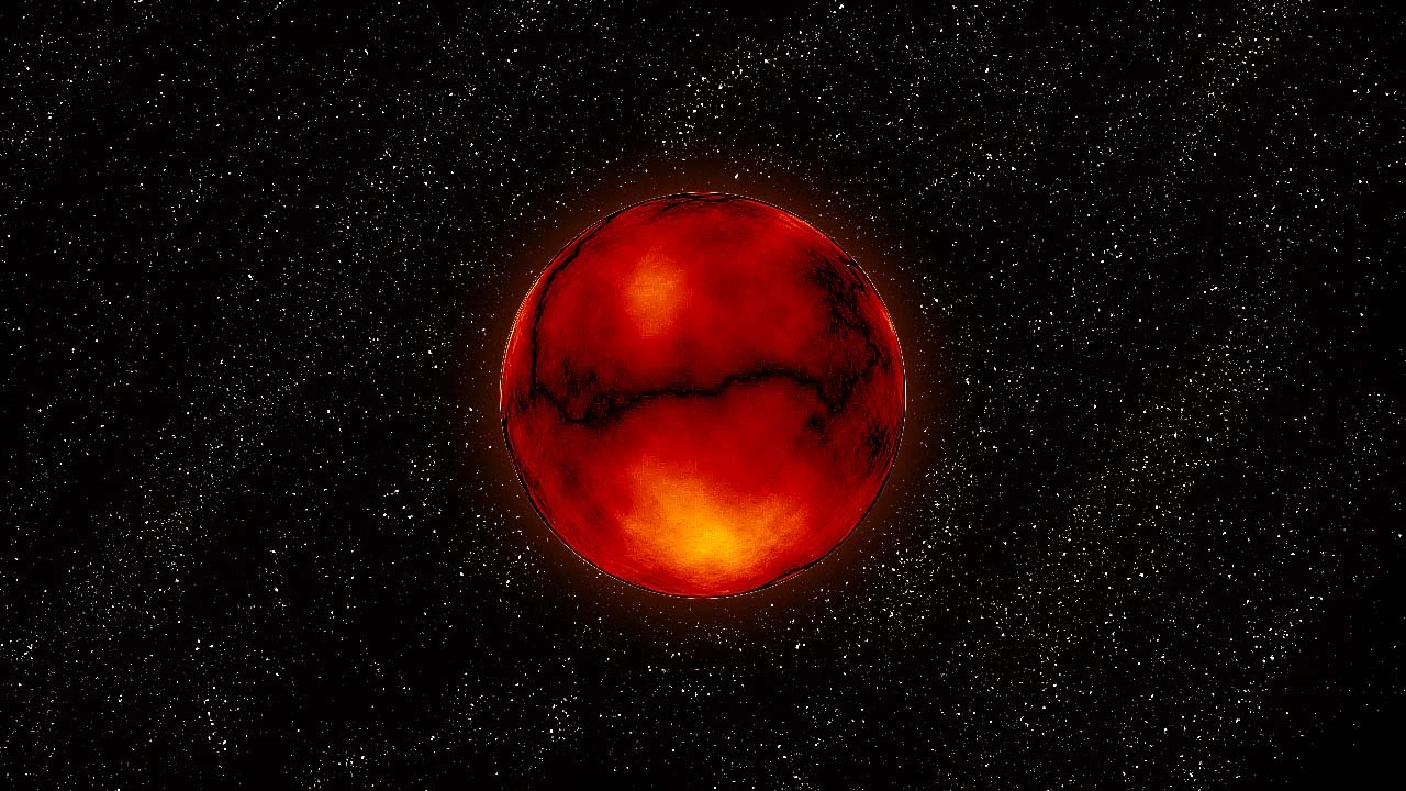 mooie zon met sterren